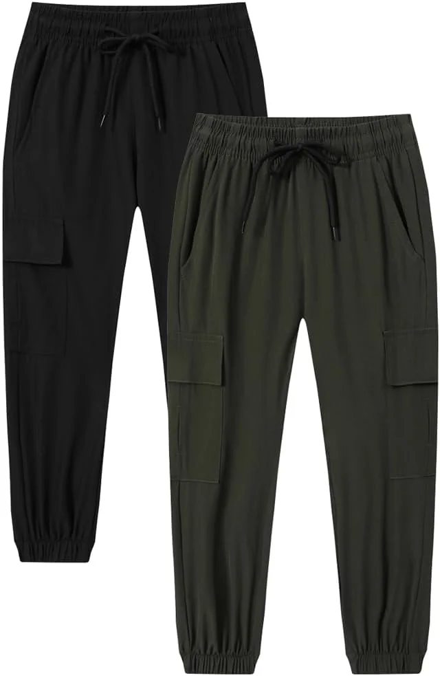 شلوار جاگر پسرانه کارگو Muaney، شلوار ورزشی پسرانه، نازک، زود خشک شونده، غیر رسمی و راحت شلوار جاگر پسرانه کارگو Muaney، شلوار ورزشی پسرانه، نازک، زود خشک شونده، غیر رسمی و راحت