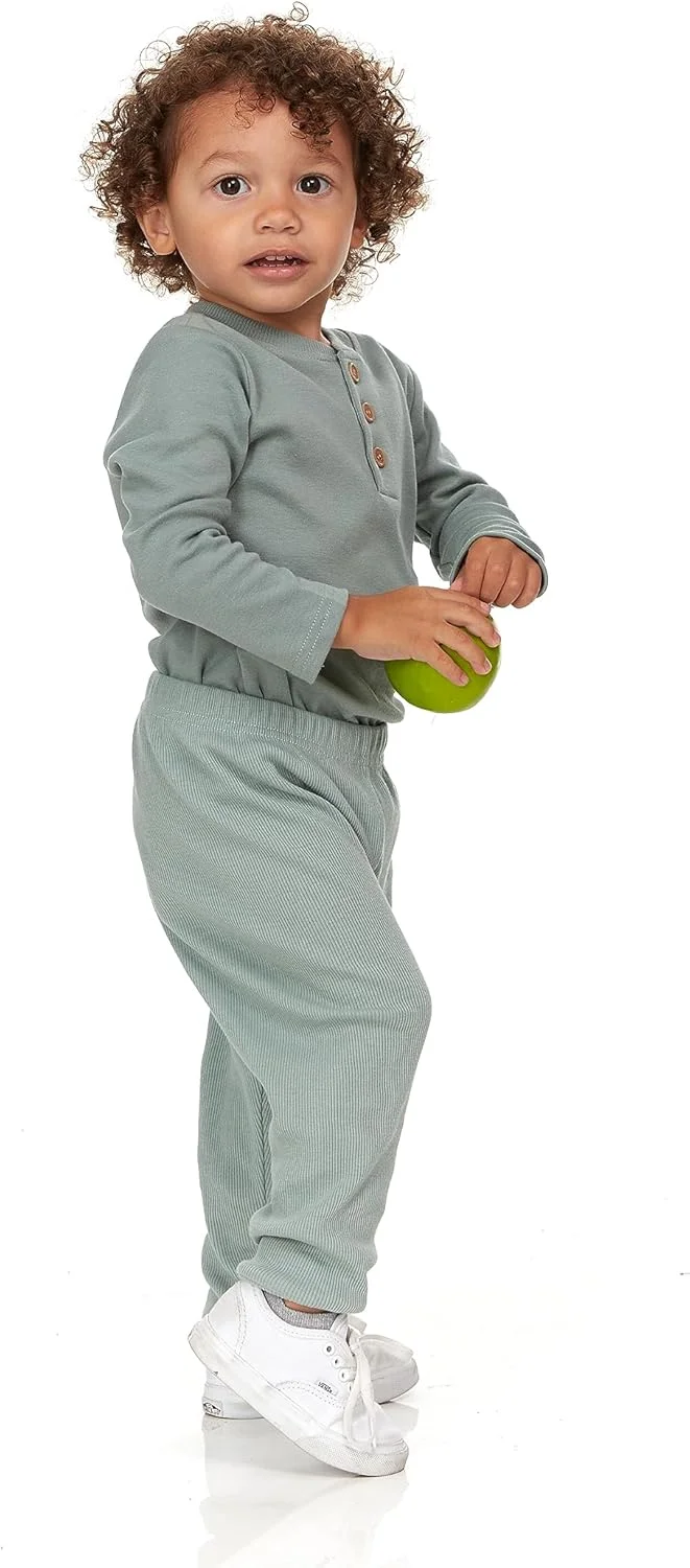 ست 5 عددی شلوار جاگر پسرانه کودک/نوپا Cudlie - شلوار گرمکن و پیژامه سبک وزن و باریک - جاگر راحتی برای پسران ست 5 عددی شلوار جاگر پسرانه کودک/نوپا Cudlie - شلوار گرمکن و پیژامه سبک وزن و باریک - جاگر راحتی برای پسران