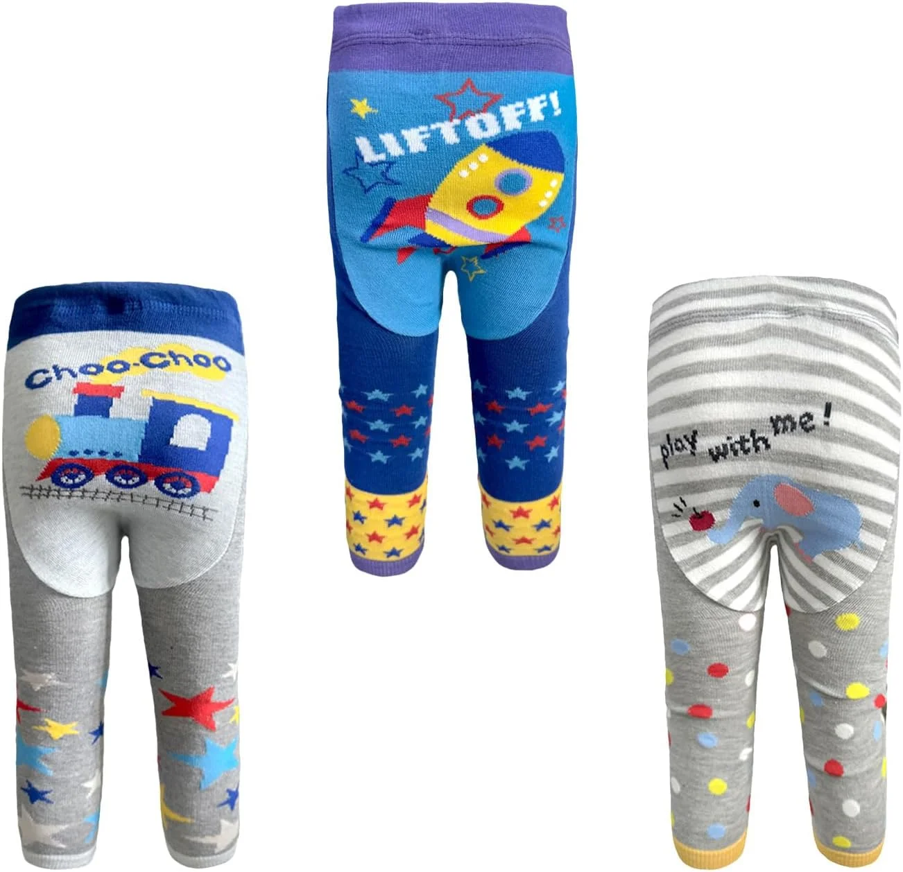 شلوار بافتنی بچگانه CHANGZHONG 3 عددی مناسب نوزادان دختر و پسر 0-24 ماه