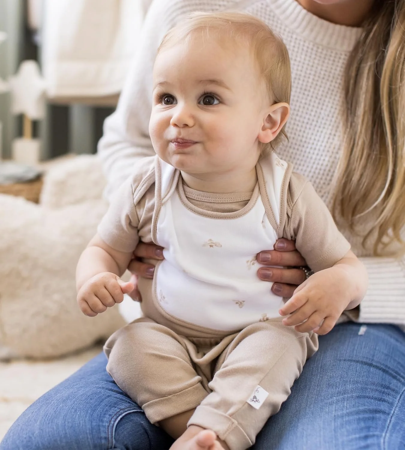 شلوار جاگر بافتنی پسرانه Burt's Bees Baby، شلوار گرم کن نوزادی، شلوار زیر نوزادی 100% پنبه ارگانیک (بسته 3 عددی)