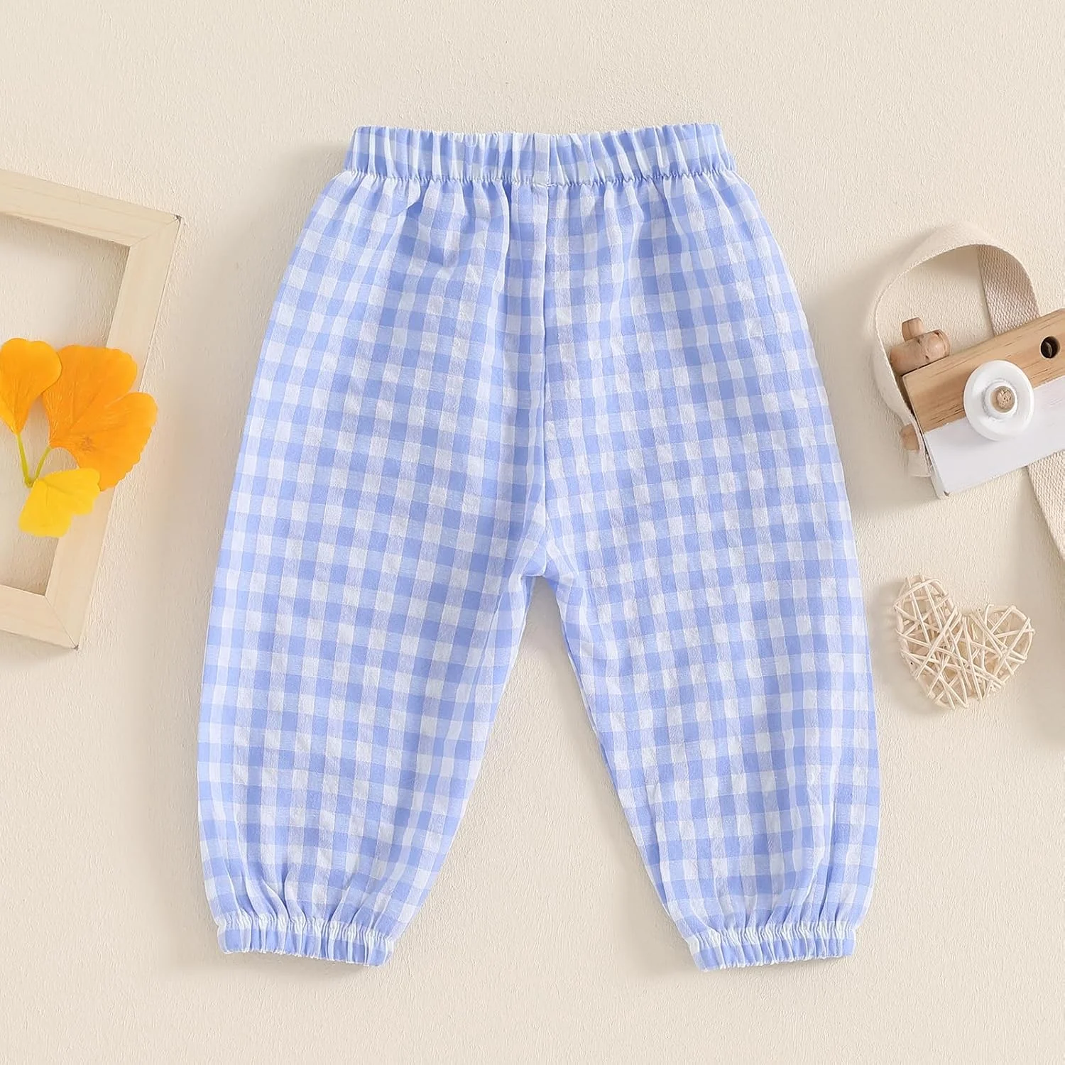 شلوار بچه گانه چهارخانه، شلوار جاگر کمر کشی دخترانه پسرانه، شلوار غیر رسمی طرح چهارخانه، شلوار بلند نوزادی