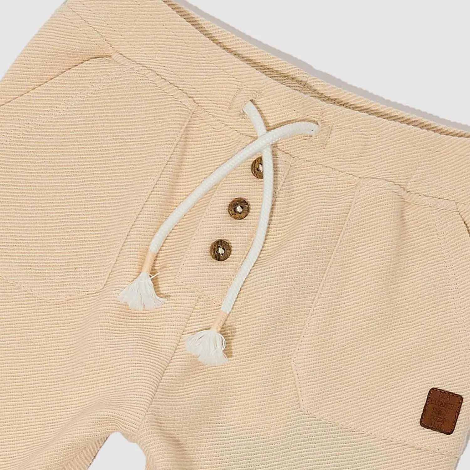 شلوار بافتنی ساده پسرانه R&B مدل 125-1098Ib059-1 با کمر بند دار