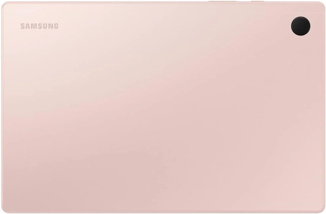 تبلت اندرویدی سامسونگ Galaxy Tab A8 با صفحه نمایش 10.5 اینچی، 64 گیگابایت حافظه، محتوای کودکان، Smart Switch، حافظه قابل ارتقا، باتری بادوام، شارژ سریع، نسخه ایالات متحده، 2022، طلایی صورتی