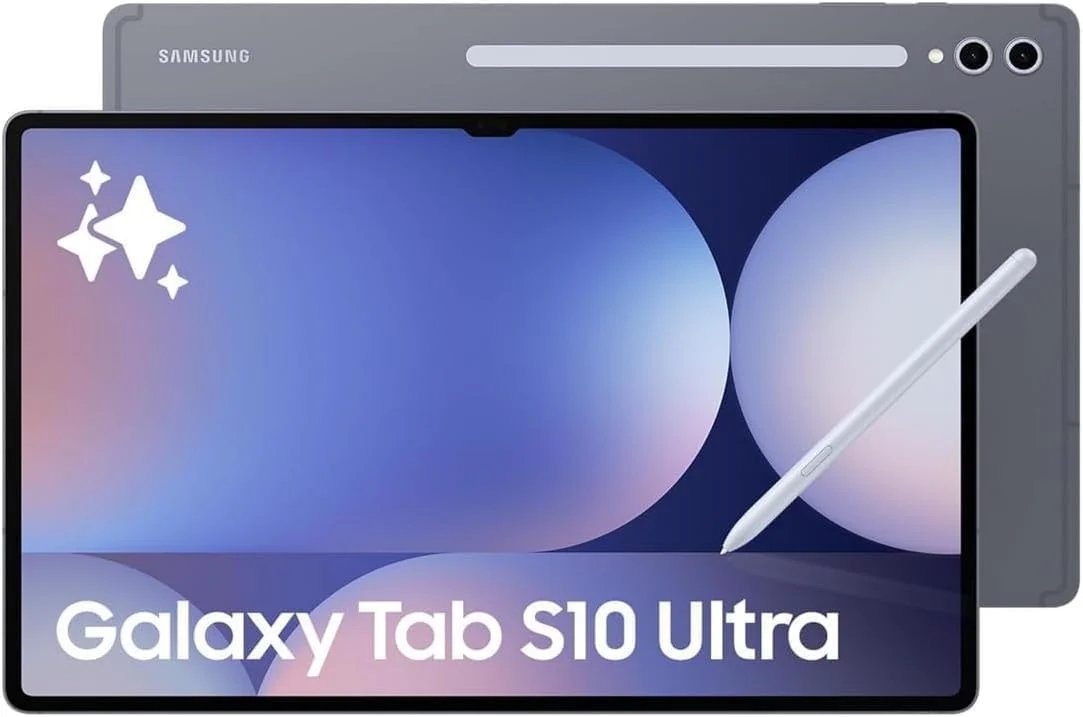 تبلت سامسونگ گلکسی تب S10 Ultra، تبلت هوش مصنوعی، تبلت اندروید، WIFI، رم 16 گیگابایت، حافظه 1 ترابایت، نمایشگر AMOLED، ضد انعکاس، بادوام، همراه با قلم S Pen، خاکستری مهتابی - نسخه بین المللی