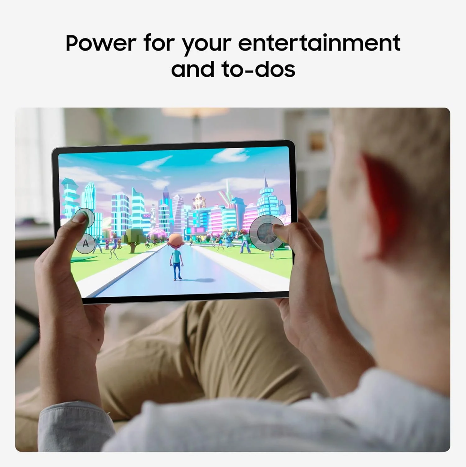 تبلت اندرویدی SAMSUNG Galaxy Tab S10 FE+ با صفحه نمایش بزرگ ۱۳.۱ اینچی، ۱۲۸ گیگابایت حافظه، عمر باتری طولانی، پردازنده Exynos 1580، دارای استاندارد IP68 مقاوم در برابر آب، نرخ تازه سازی ۹۰ هرتز، قلم S Pen برای یادداشت برداری، نسخه ایالات متحده، آبی