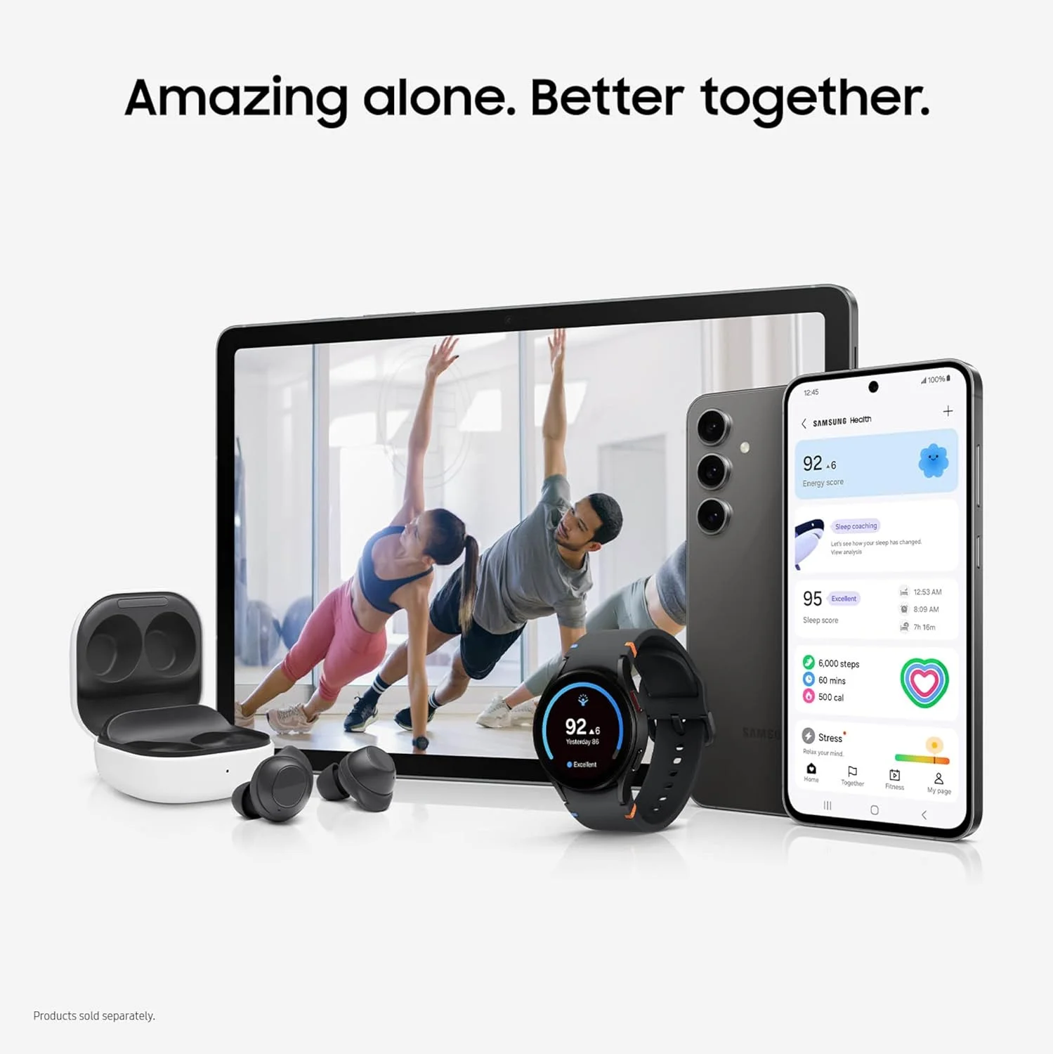 تبلت اندرویدی SAMSUNG Galaxy Tab S10 FE+ با صفحه نمایش بزرگ ۱۳.۱ اینچی، ۱۲۸ گیگابایت حافظه، عمر باتری طولانی، پردازنده Exynos 1580، دارای استاندارد IP68 مقاوم در برابر آب، نرخ تازه سازی ۹۰ هرتز، قلم S Pen برای یادداشت برداری، نسخه ایالات متحده، آبی
