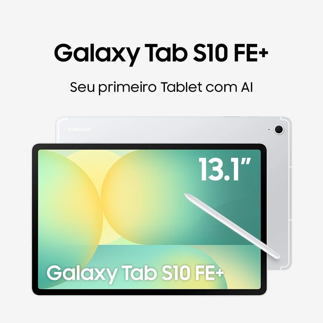 تبلت سامسونگ گلکسی تب S10 FE+ Plus به همراه قلم S-Pen | 128 گیگابایت حافظه داخلی، 8 گیگابایت رم، فقط Wi-Fi | صفحه نمایش 13.1 اینچی LCD، تبلت اندروید 15 با WiFi 6E، دوربین 4K | مدل بین المللی X620 | بسته شارژر سریع 25 واتی (نقره ای) تبلت سامسونگ گلکسی تب S10 FE+ Plus به همراه قلم S-Pen | 128 گیگابایت حافظه داخلی، 8 گیگابایت رم، فقط Wi-Fi | صفحه نمایش 13.1 اینچی LCD، تبلت اندروید 15 با WiFi 6E، دوربین 4K | مدل بین المللی X620 | بسته شارژر سریع 25 واتی (نقره ای)