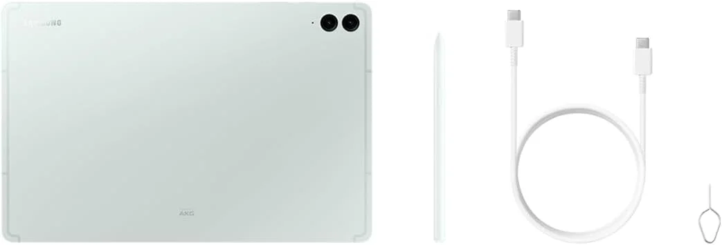 تبلت اندروید سامسونگ گلکسی تب S9 FE+ 5G، رم 8 گیگابایت، حافظه 128 گیگابایت، قلم S Pen شامل، نعنایی (نسخه امارات)