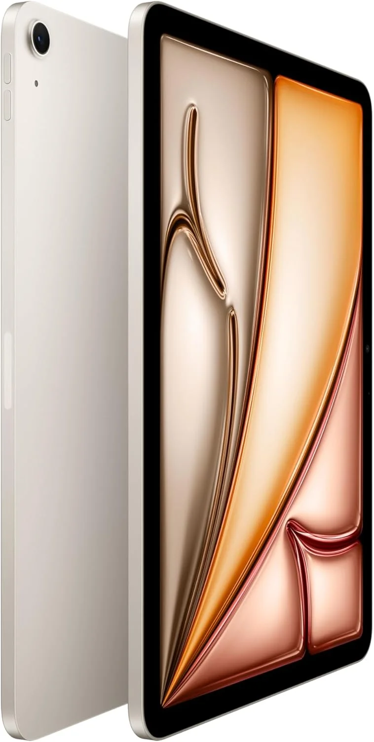 اپل آیپد ایر ۱۱ اینچی با تراشه M3، ساخته شده برای هوش مصنوعی اپل، نمایشگر Liquid Retina، ۲۵۶ گیگابایت، دوربین جلو/عقب ۱۲ مگاپیکسلی، Wi-Fi 6E، Touch ID، عمر باتری تمام روز — Starlight اپل آیپد ایر ۱۱ اینچی با تراشه M3، ساخته شده برای هوش مصنوعی اپل، نمایشگر Liquid Retina، ۲۵۶ گیگابایت، دوربین جلو/عقب ۱۲ مگاپیکسلی، Wi-Fi 6E، Touch ID، عمر باتری تمام روز — Starlight