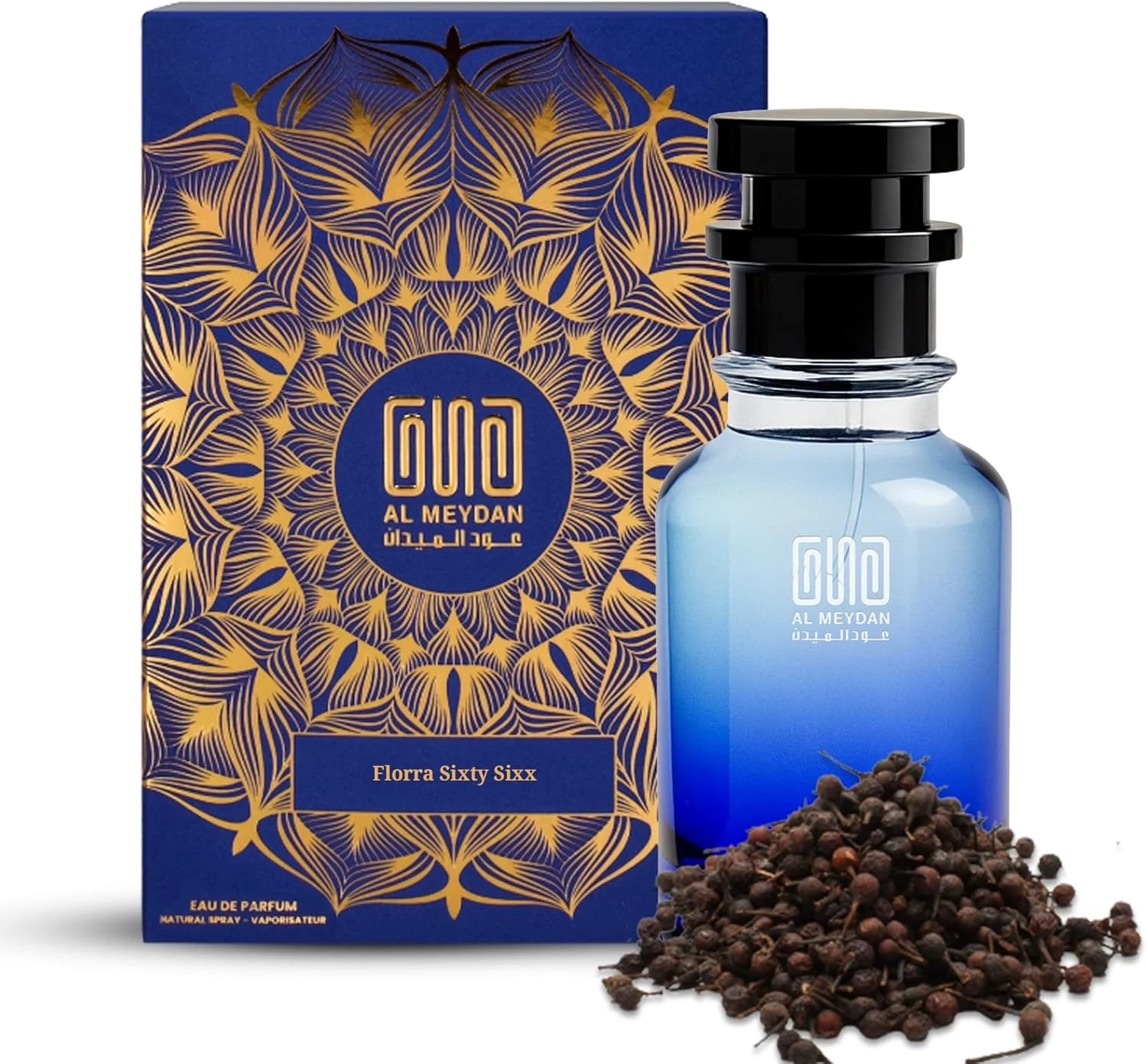 عطر روغنی زنانه عود المیدان – الهام گرفته از فلورا سیکستی سیکس – عطر روغنی بدون الکل با رایحه رز، گل صد تومانی و نعناع هندی – ماندگاری طولانی، گلی، تند و ظریف (30 میلی لیتر)