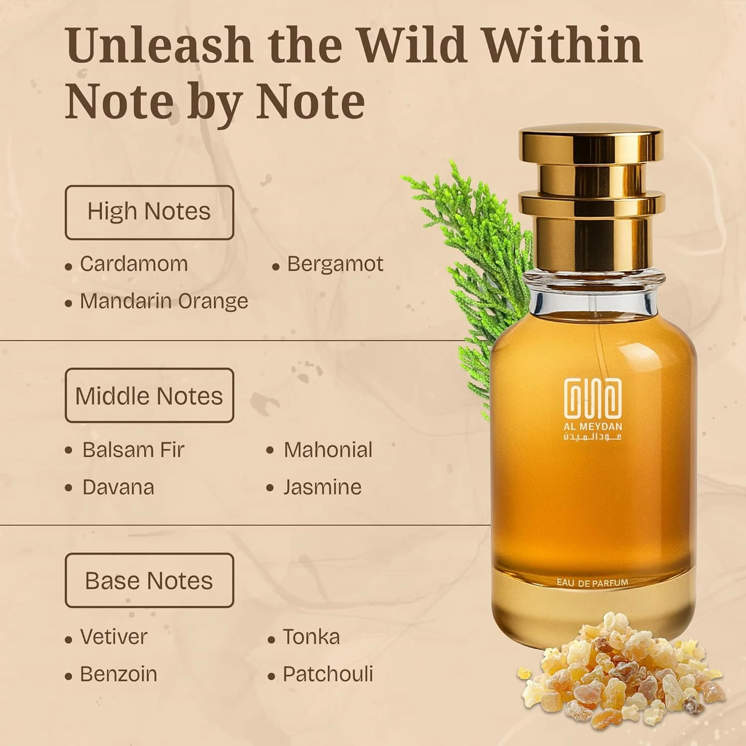 عطر روغنی عود المیدان مردانه و زنانه – الهام گرفته از چاندیگار اکسپرس – رایحه تند و چوبی ماندگار با هل، چرم و وتیور – ماندگاری 8-10 ساعته – رایحه جسورانه یونیسکس (100 میلی لیتر)