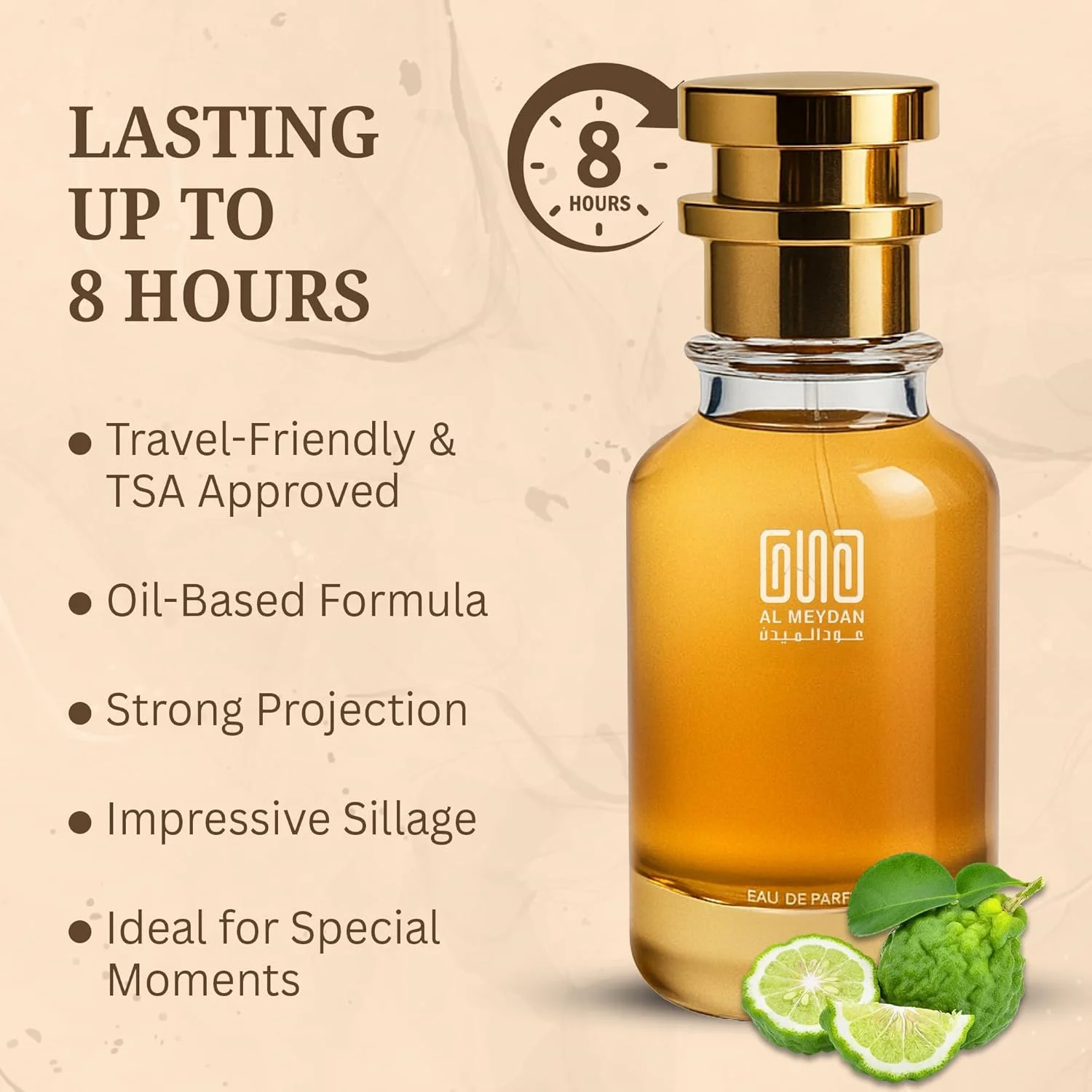 عطر روغنی عود المیدان مردانه و زنانه – الهام گرفته از چاندیگار اکسپرس – رایحه تند و چوبی ماندگار با هل، چرم و وتیور – ماندگاری 8-10 ساعته – رایحه جسورانه یونیسکس (100 میلی لیتر)