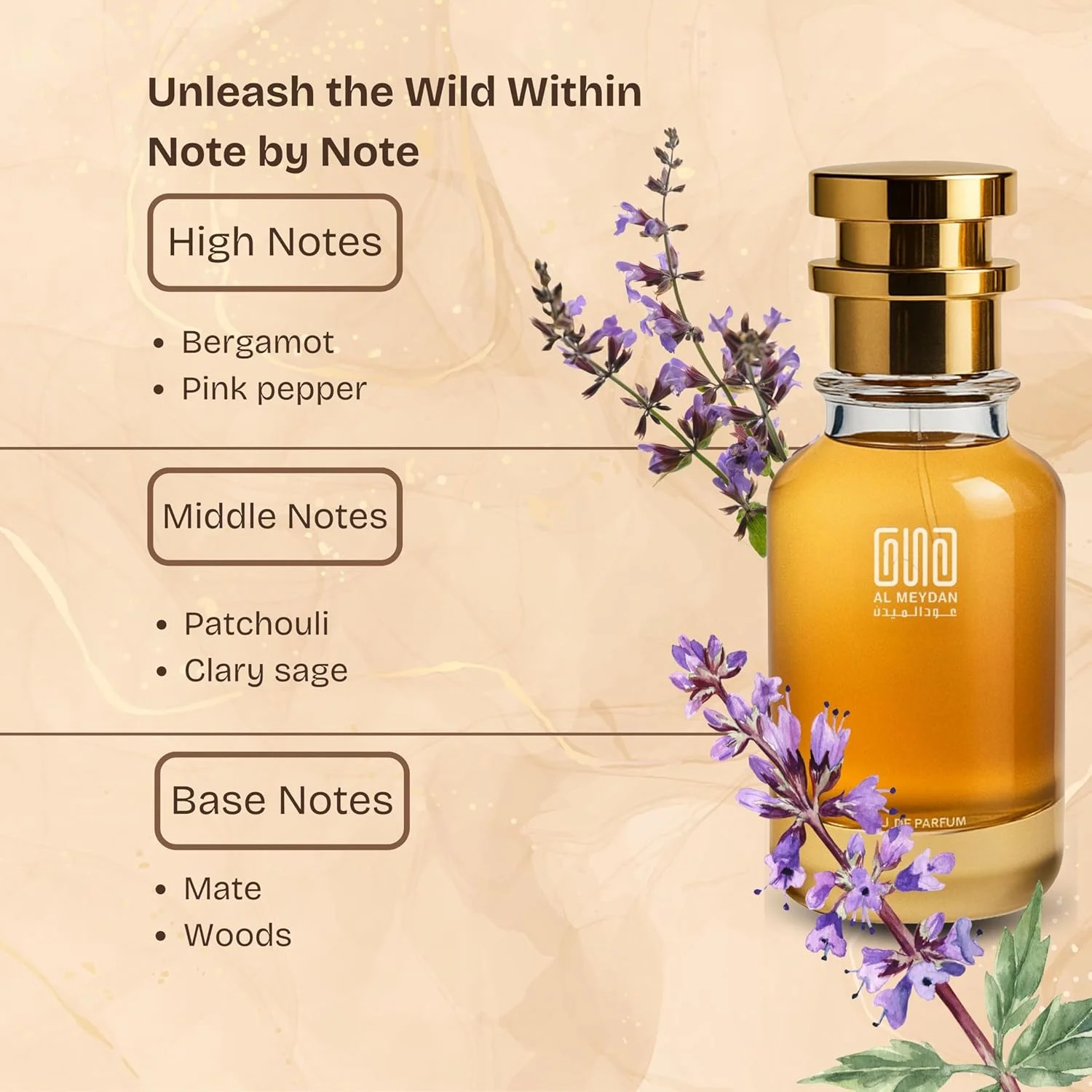 عطر روغنی عود المیدان – الهام گرفته از Teempo Eauu de Perfum – بدون الکل، رایحه معطر نعناع هندی چوبی با ته مایه های مرکباتی تند و تازه – رایحه ماندگار برای آقایان و بانوان (50 میلی لیتر)