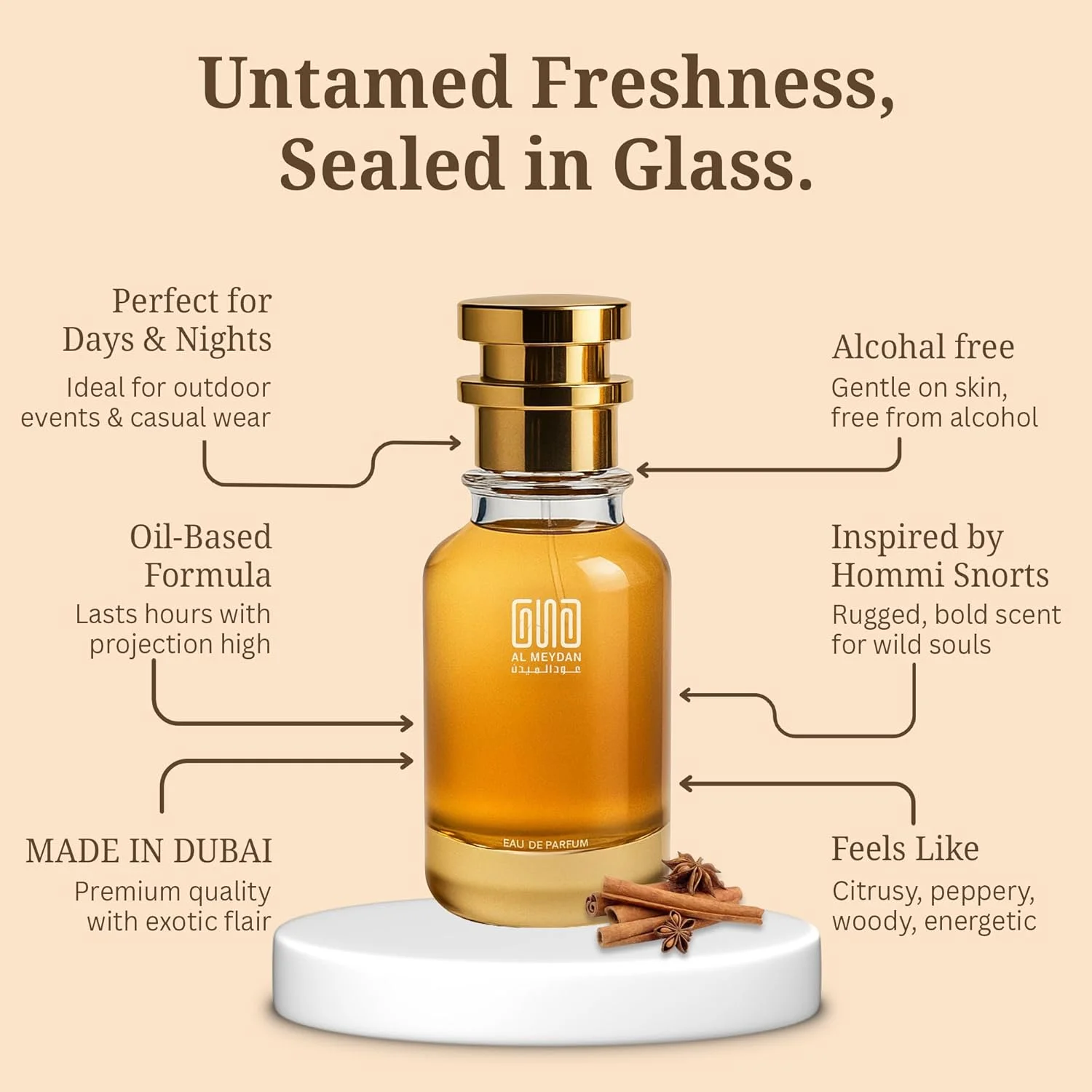 عطر روغنی عود المیدان زنانه و مردانه - مشابه عطر کوکو ماسک ای دی - عطر گورمند بدون الکل با رایحه وانیل، شکلات و مشک - ماندگاری طولانی 8-10 ساعت (80 میلی لیتر)