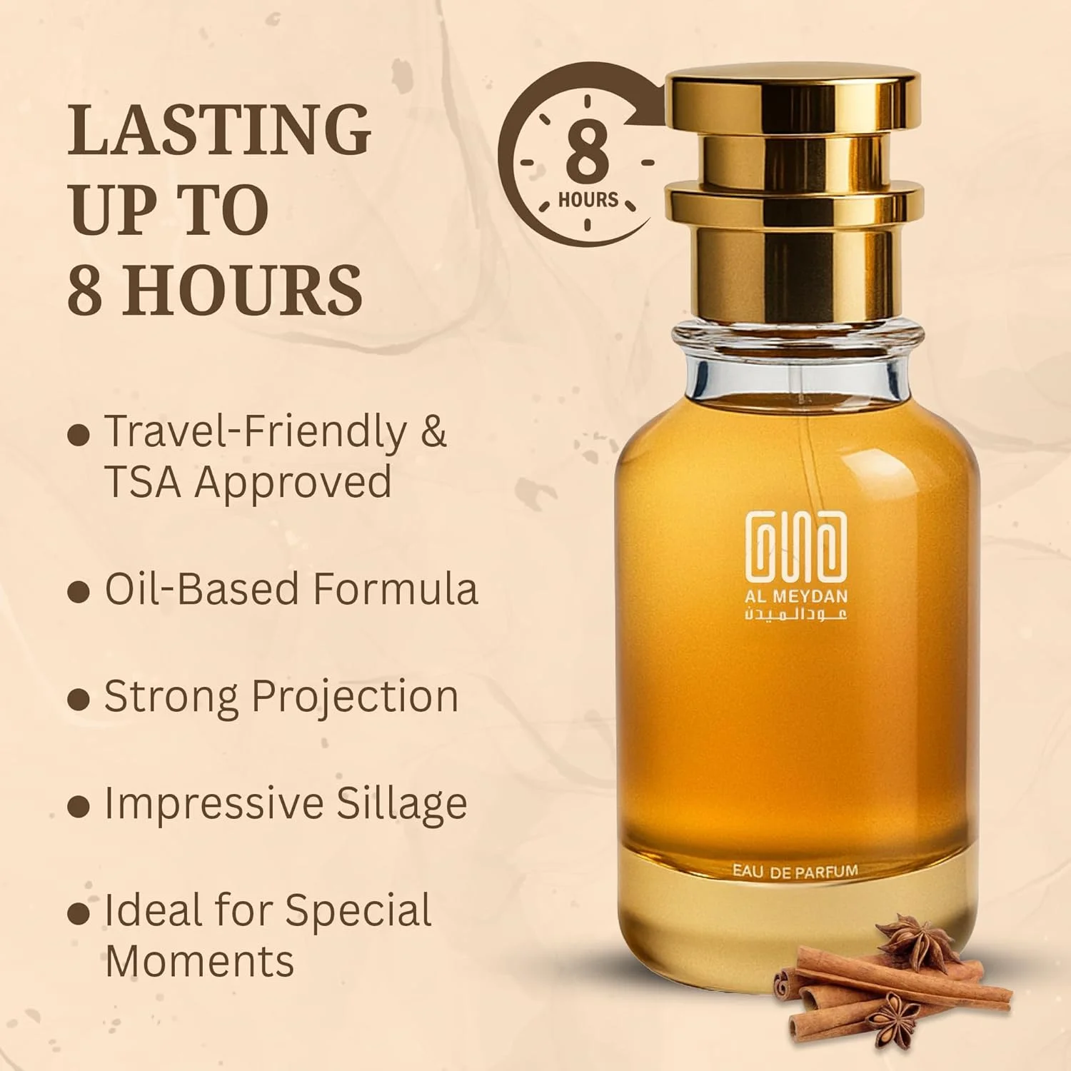 عطر روغنی عود المیدان زنانه و مردانه - مشابه عطر کوکو ماسک ای دی - عطر گورمند بدون الکل با رایحه وانیل، شکلات و مشک - ماندگاری طولانی 8-10 ساعت (80 میلی لیتر)