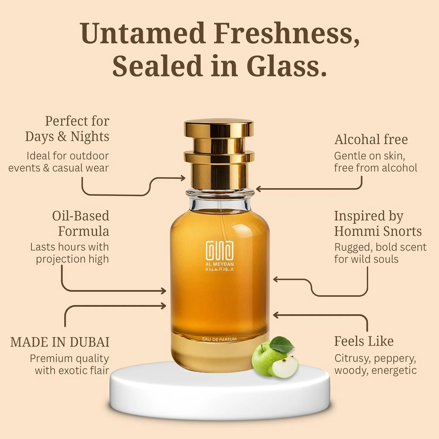 عطر روغنی عود المیدان زنانه و مردانه – رایحه ای از اینتنسد عود – عطر روغنی شرقی بدون الکل با ترنج، یلانگ و کارامل – ماندگاری طولانی 10-12 ساعت (200 میلی لیتر)