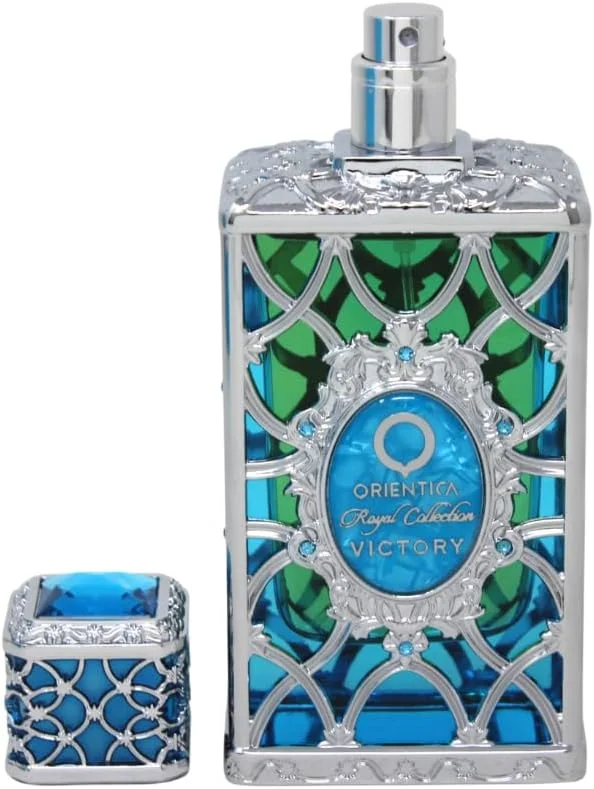 ادو پرفیوم اورینتیکا رویال کالکشن ویکتوری - 80 میلی لیتر | عطر گلی شرقی یونیسکس با رایحه انگور فرنگی سیاه، زعفران، رز، نعناع هندی و مشک | عطر لوکس ماندگار 2025