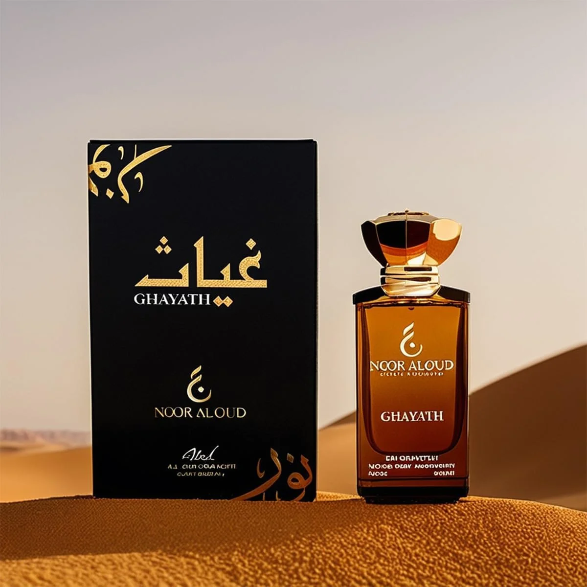 ادکلن 100 میل غیاث نور العود - عطر унисекс ماندگار با رایحه هلو، شکوفه سیب، شکوفه آناناس، رز وحشی، مشک و نعناع هندی - رایحه شرقی گلی میوه ای ادکلن 100 میل غیاث نور العود - عطر унисекс ماندگار با رایحه هلو، شکوفه سیب، شکوفه آناناس، رز وحشی، مشک و نعناع هندی - رایحه شرقی گلی میوه ای