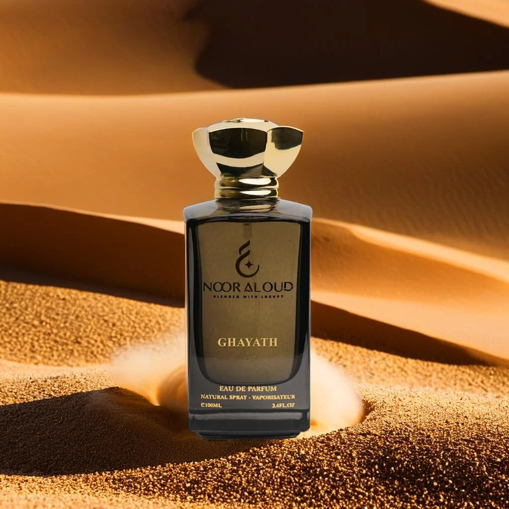 ادکلن 100 میل غیاث نور العود - عطر унисекс ماندگار با رایحه هلو، شکوفه سیب، شکوفه آناناس، رز وحشی، مشک و نعناع هندی - رایحه شرقی گلی میوه ای ادکلن 100 میل غیاث نور العود - عطر унисекс ماندگار با رایحه هلو، شکوفه سیب، شکوفه آناناس، رز وحشی، مشک و نعناع هندی - رایحه شرقی گلی میوه ای