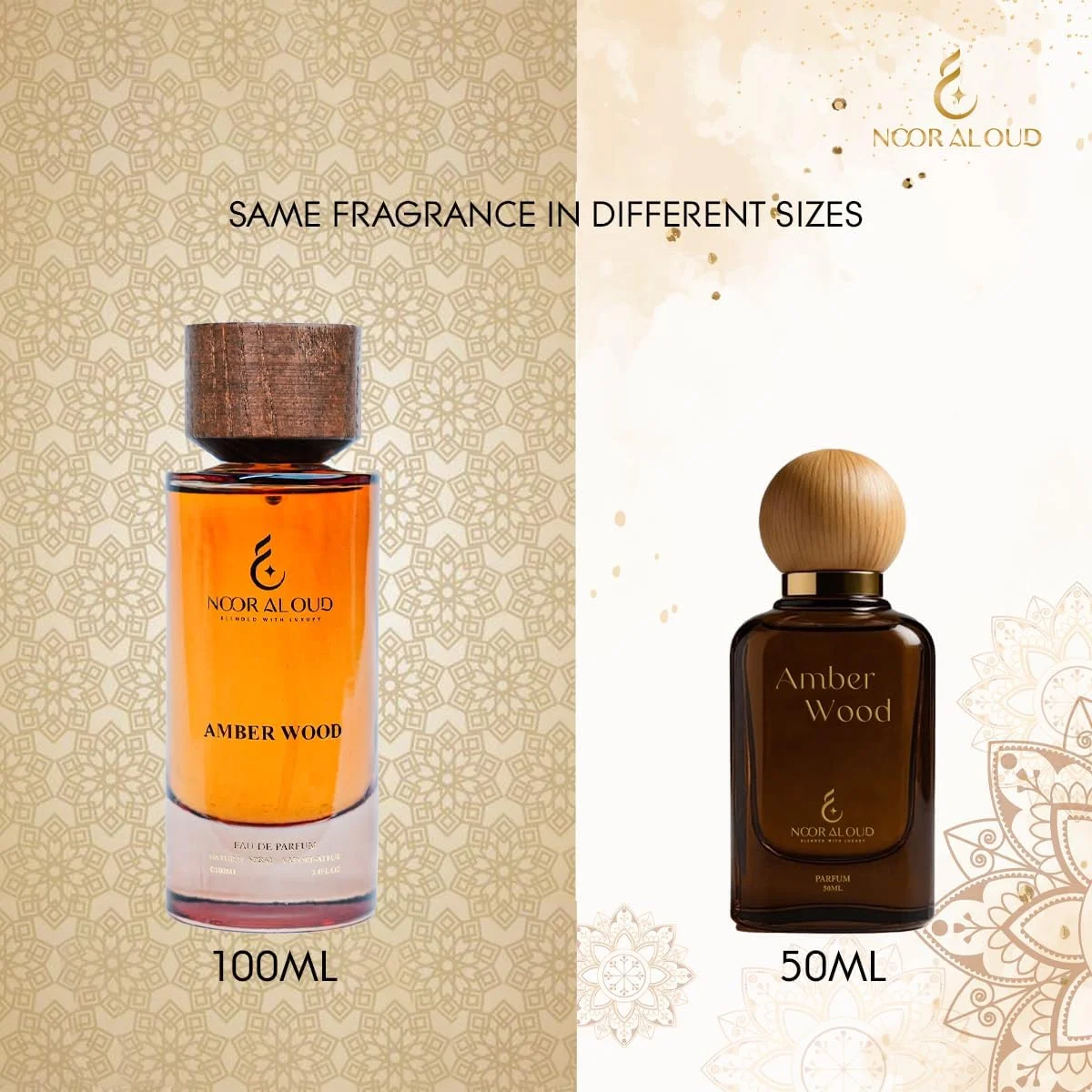 ادو پرفیوم نور العود عنبر وود 50 میلی لیتر | عطر унисекс ادو پرفیوم نور العود عنبر وود 50 میلی لیتر | عطر унисекс