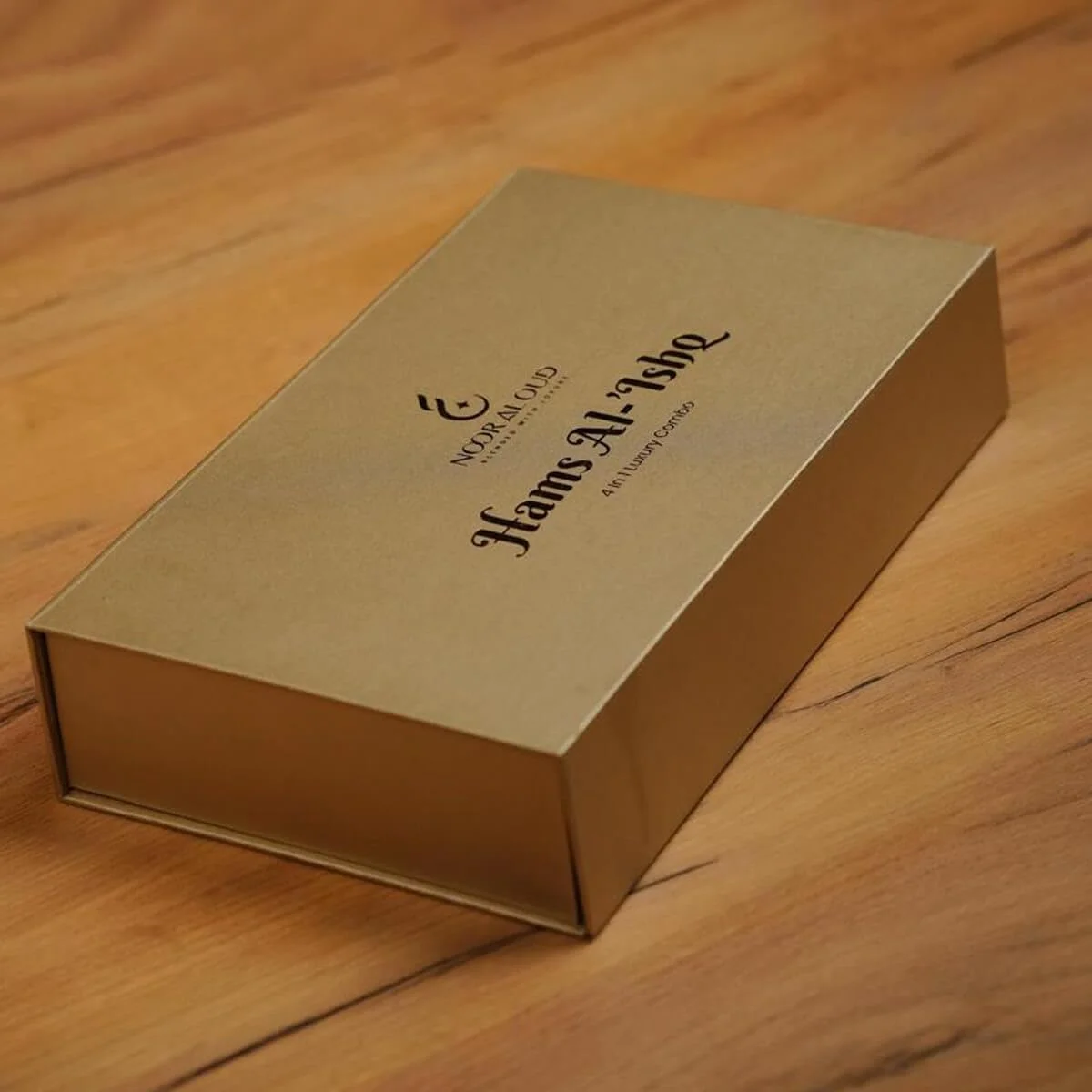 مجموعه عطر 4 در 1 نور العود همس العشق | عطر унисекс | ادو پرفیوم ماندگار | رایحه های عود، رز، اسطوخودوس و شرقی | 4 عدد 50 میلی لیتر