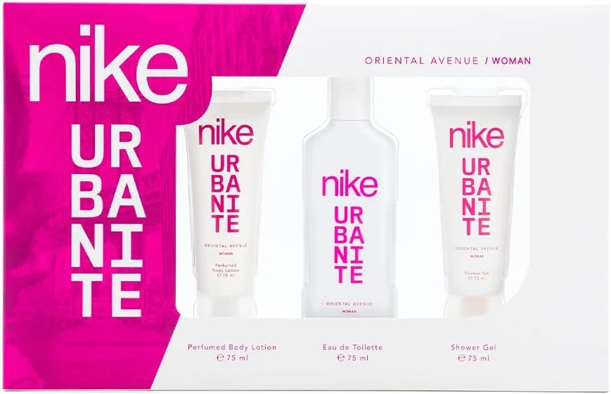 ست هدیه زنانه نایک Urbanite Oriental Avenue ادو تویلت 75 میلی لیتر + لوسیون بدن 75 میلی لیتر + ژل دوش 75 میلی لیتر