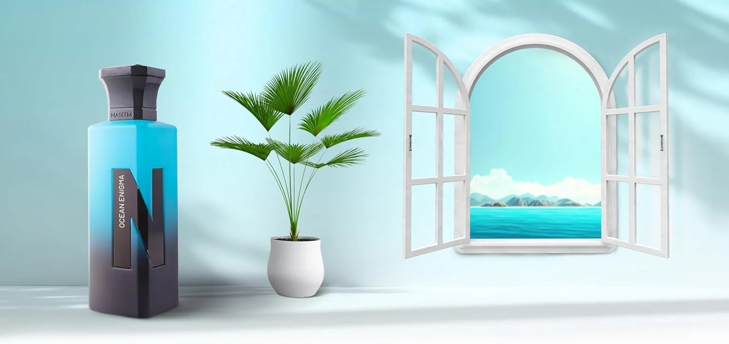 ادکلن نaseem Ocean Enigma Eau de Parfum ۷۵ میلی لیتر - رایحه ای یونیسکس برای مردان و زنان با رایحه های تازه مرکبات، تند و چوبی - رایحه ایده آل برای استفاده روزانه و مناسبت های خاص، رایحه ای با طراوت ادکلن نaseem Ocean Enigma Eau de Parfum ۷۵ میلی لیتر - رایحه ای یونیسکس برای مردان و زنان با رایحه های تازه مرکبات، تند و چوبی - رایحه ایده آل برای استفاده روزانه و مناسبت های خاص، رایحه ای با طراوت