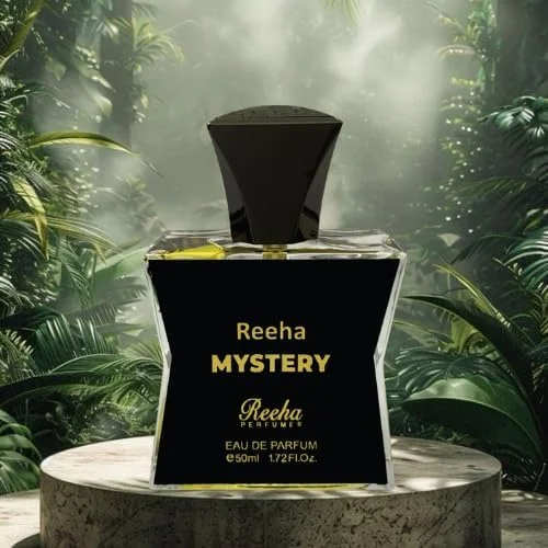 ادو پرفیوم مردانه/زنانه میستری 50 میلی لیتر از عطر ریها، رایحه ای لوکس و ماندگار، شرقی، چوبی و تند با نت های گرم و حسی، رایحه ای ممتاز و هدیه ای نفیس