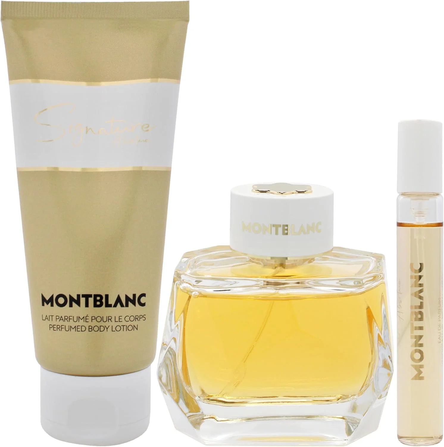 ست هدیه ادو پرفیوم زنانه مون بلان سیگنیچر ابسولو کریسمس 3 تکه