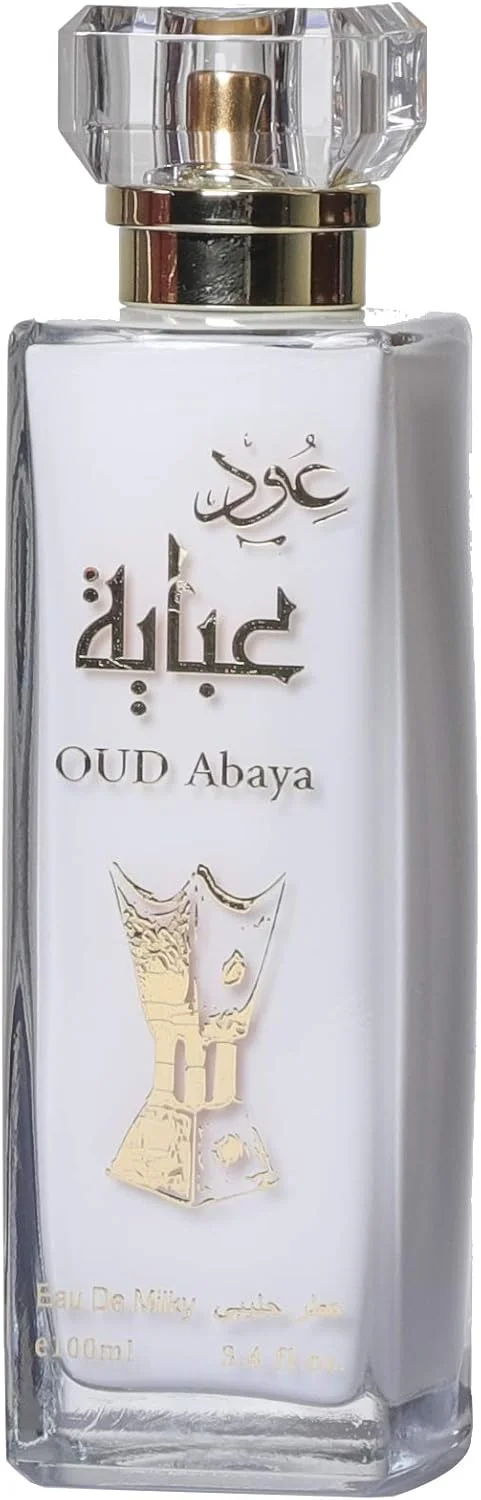 عطر غیر الکلی عود عبایا معین 100 میلی لیتر - رایحه لوکس کهربا، میوه ای، گل رز، مشک و وانیل برای آقایان و بانوان - رایحه ای ظریف برای تمام مناسبت ها