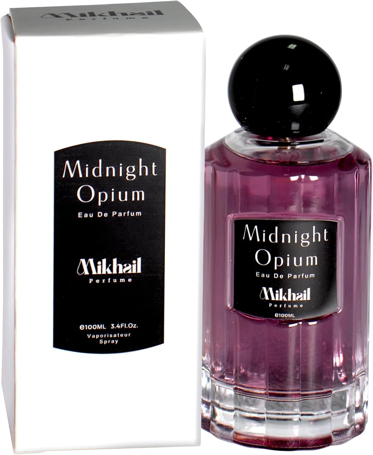 میدنایت اپیوم از میخائیل - ادو پرفیوم زنانه 100 میلی لیتر | عطر لوکس شیرین و تند | رایحه های وانیل، چوب سدر، قهوه و یاس | رایحه ای جسورانه و ماندگار برای روز و شب