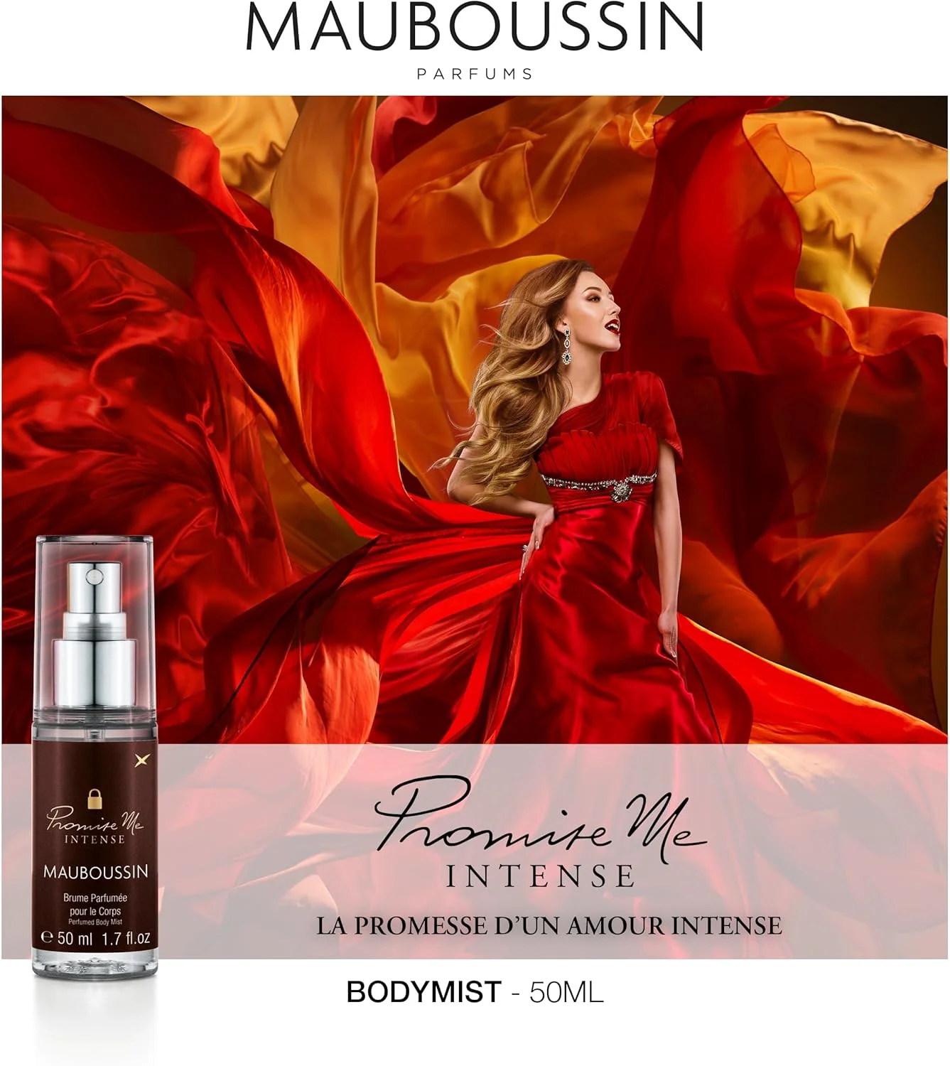 مجموعه بادی میست Mauboussin Promise Me: میست Promise Me 50 میلی لیتر، میست Promise Me Flower 50 میلی لیتر و میست Promise Me Intense 50 میلی لیتر مجموعه بادی میست Mauboussin Promise Me: میست Promise Me 50 میلی لیتر، میست Promise Me Flower 50 میلی لیتر و میست Promise Me Intense 50 میلی لیتر