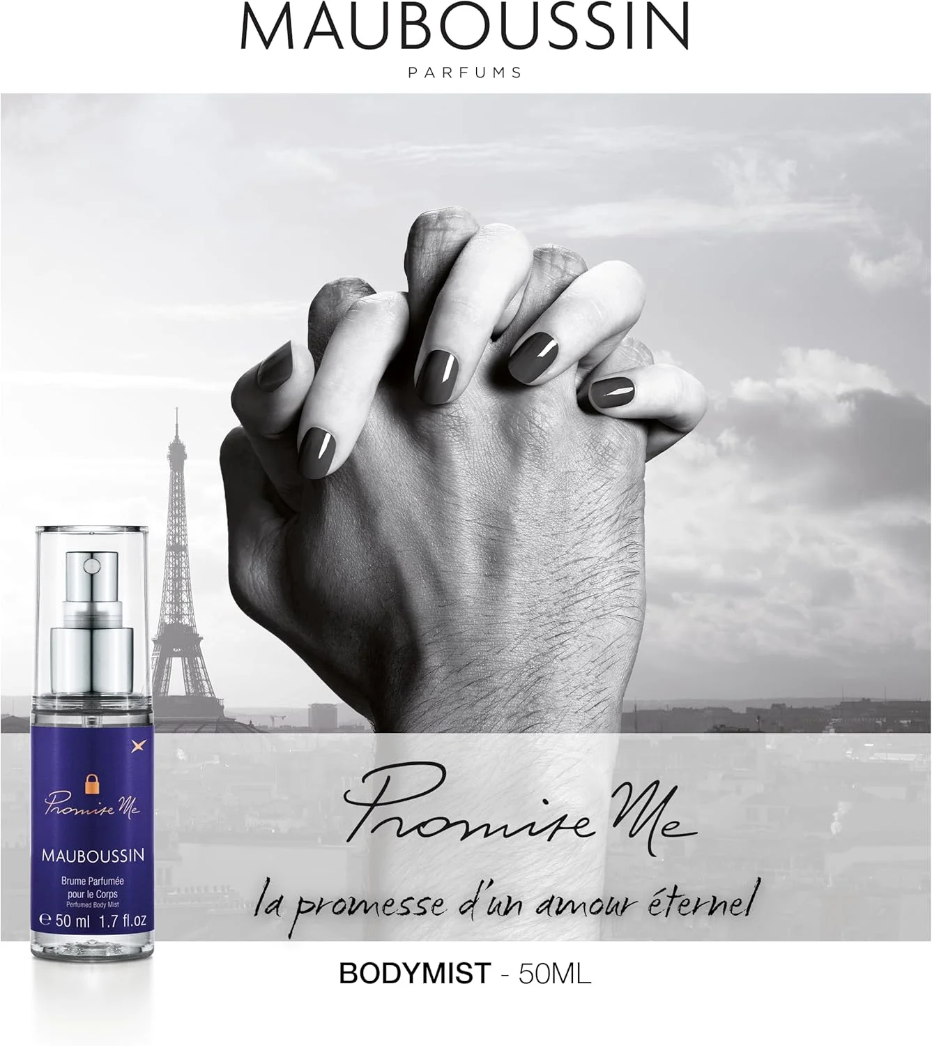 مجموعه بادی میست Mauboussin Promise Me: میست Promise Me 50 میلی لیتر، میست Promise Me Flower 50 میلی لیتر و میست Promise Me Intense 50 میلی لیتر مجموعه بادی میست Mauboussin Promise Me: میست Promise Me 50 میلی لیتر، میست Promise Me Flower 50 میلی لیتر و میست Promise Me Intense 50 میلی لیتر