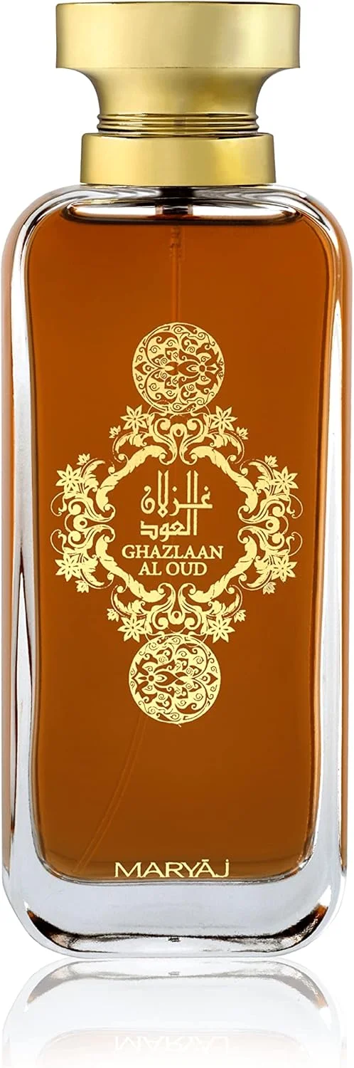 ست هدیه عطر 3 تکه مریاج ARABIC OUD مناسب برای زنانه و مردانه شامل عطرهای SHAY OUD، GAZLAAN AL OUD و OUD AL KHALEEJ با رایحه ماندگار، 100 میلی لیتر