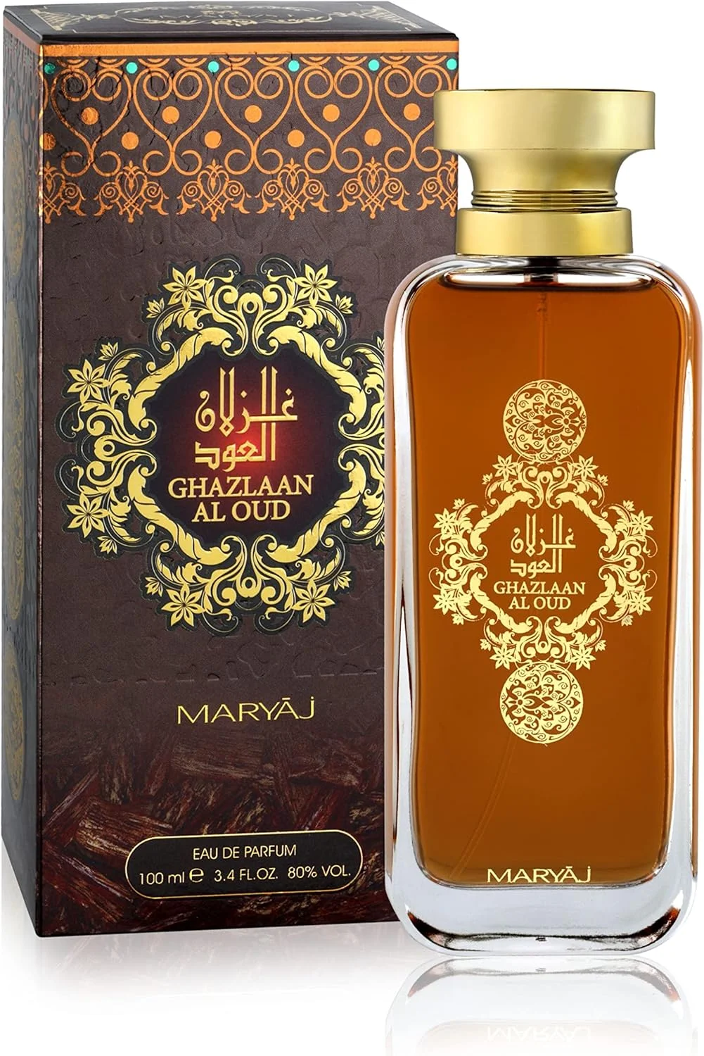 ست هدیه عطر 3 تکه مریاج ARABIC OUD مناسب برای زنانه و مردانه شامل عطرهای SHAY OUD، GAZLAAN AL OUD و OUD AL KHALEEJ با رایحه ماندگار، 100 میلی لیتر