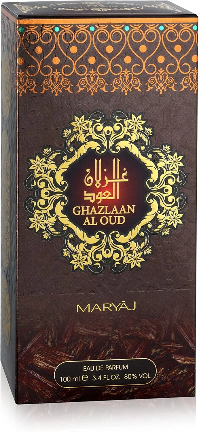 ست هدیه عطر 3 تکه مریاج ARABIC OUD مناسب برای زنانه و مردانه شامل عطرهای SHAY OUD، GAZLAAN AL OUD و OUD AL KHALEEJ با رایحه ماندگار، 100 میلی لیتر