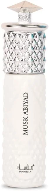 عطر ممتاز مناسک مسک ابیض، عود، بالزامیک و آجیلی، رایحه ای آرامش بخش، عطر رولی ماندگار برای زنان، 6 میلی لیتر