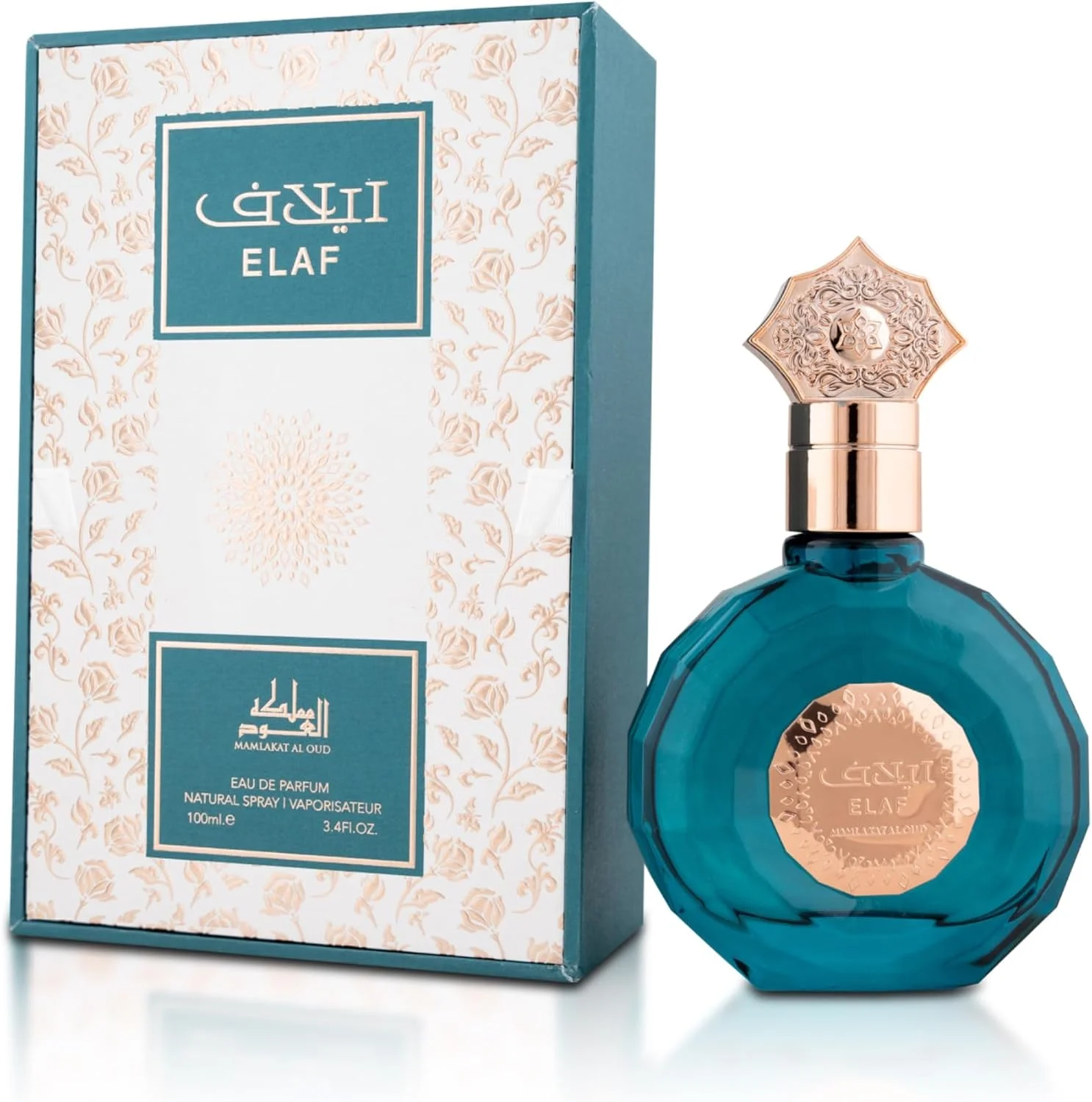 عطر ادو پرفیوم مملکت العود ایلاف زنانه | ترکیبی مجلل از وانیل، اسطوخودوس و کاکائو | 100 میلی لیتر