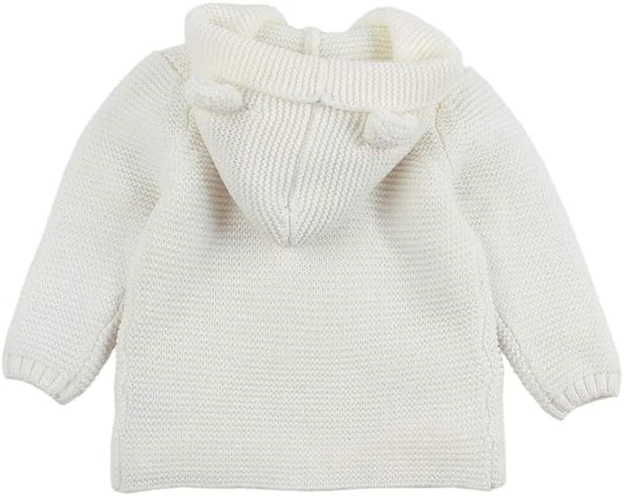 ژاکت بافتنی کلاه دار کودک VICROAD، کت گرم پسرانه دخترانه