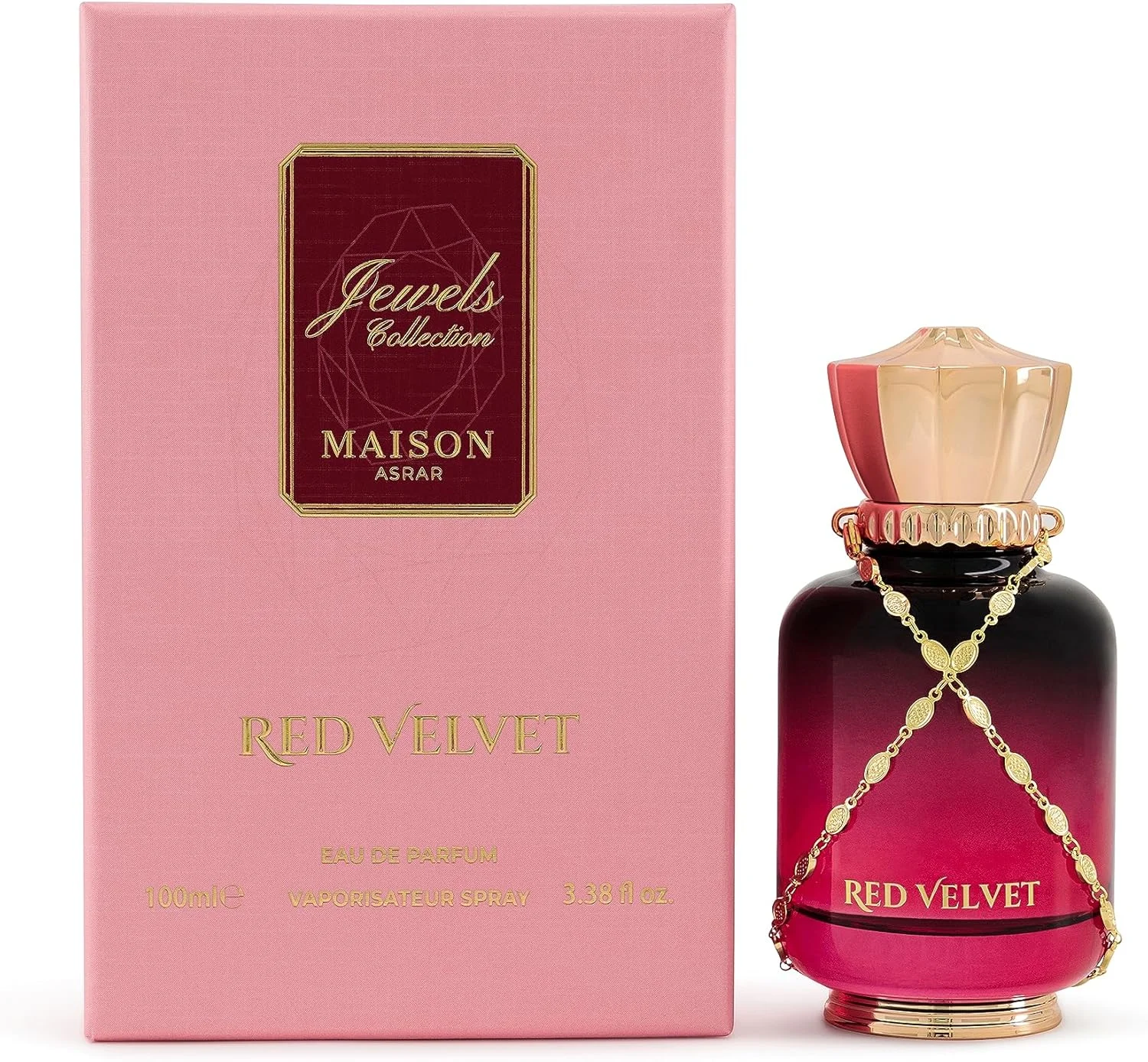 ادکلن ماندگار رد ولوت Maison Asrar، ادو پرفیوم ۱۰۰ میلی لیتر، از گلف ارکید پرفیوم، مناسب بانوان و آقایان