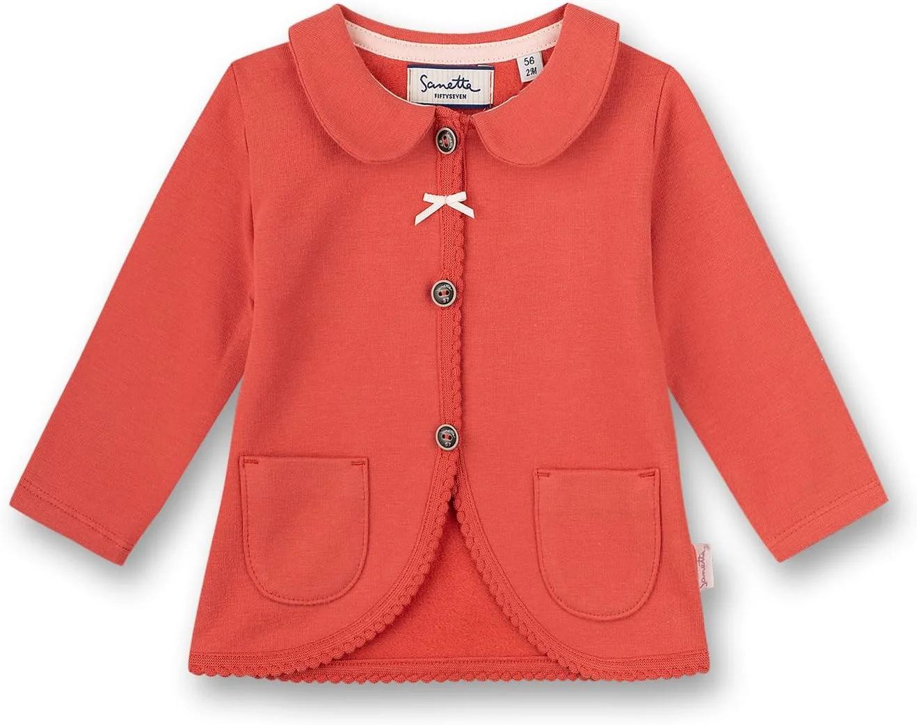 ژاکت سوییشرت دخترانه نوزادی Sanetta مدل Red Cardigan