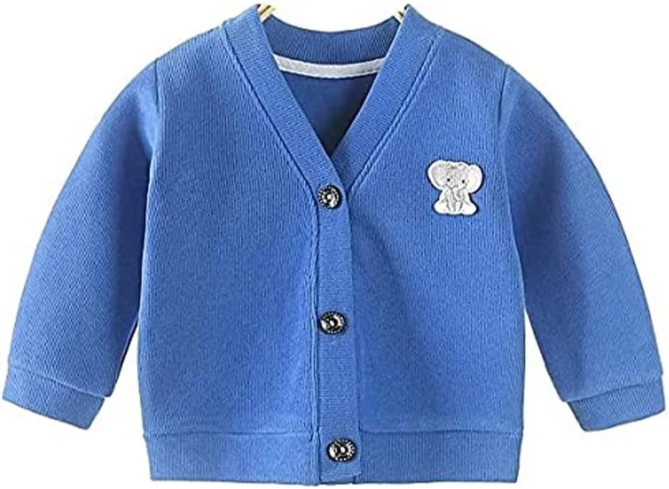 ژاکت بافتنی نوزادی MOMISY، جلو باز، یقه هفت