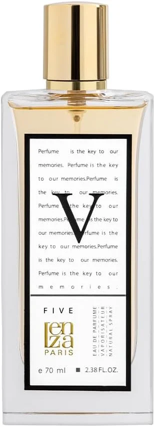 ادو پرفیوم زنانه لنزا پاریس مدل No. V حجم 70 میلی لیتر، رایحه ادویه ای گلی چوبی