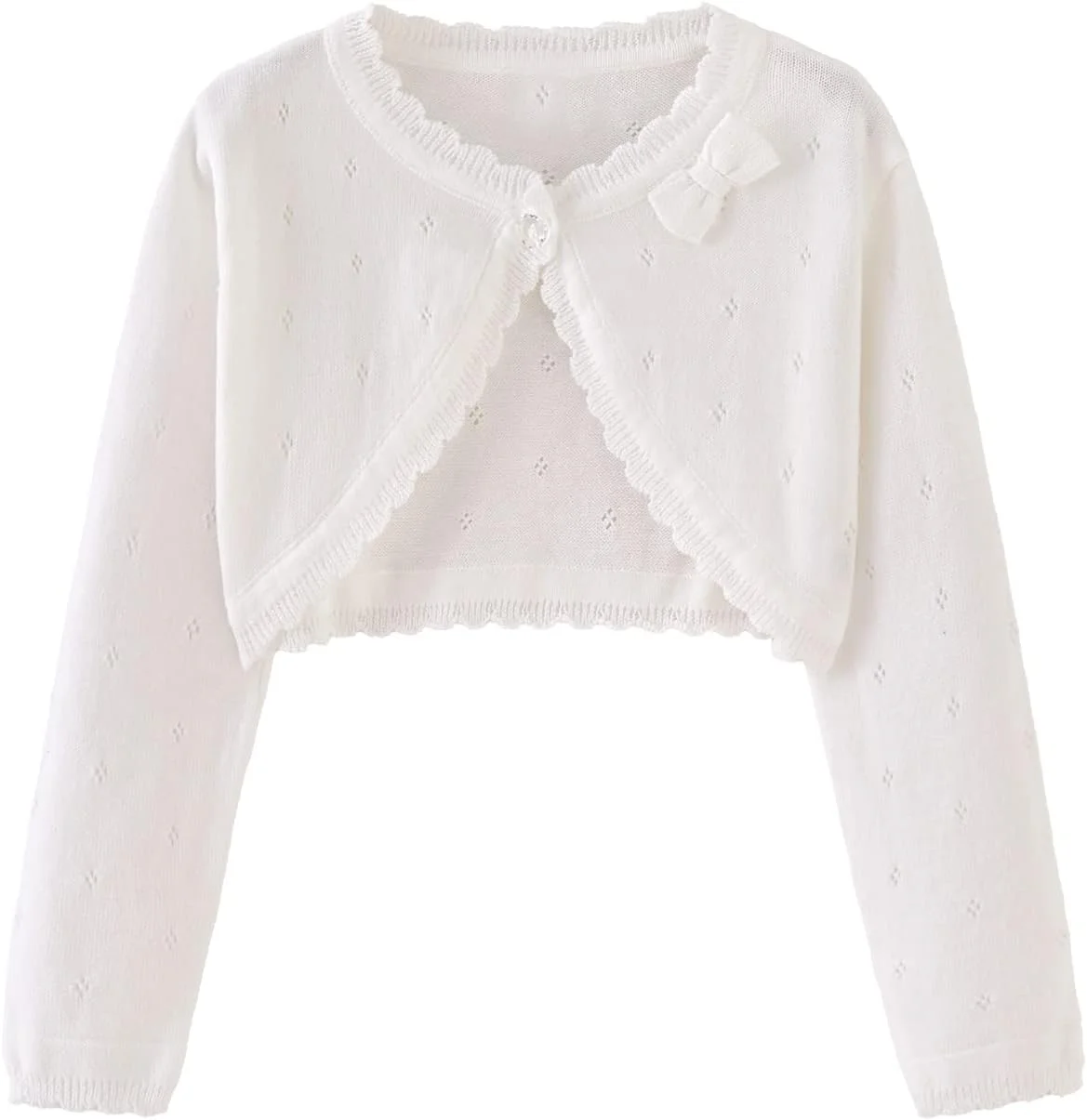 ژاکت بافتنی دخترانه Miccina، شال بولرو، پوشاننده لباس آستین بلند بچه گانه