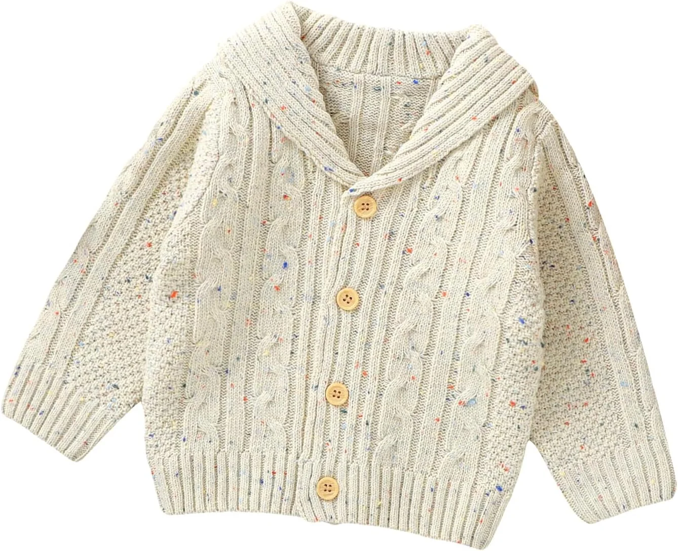 ژاکت کشباف بافتنی آستین بلند نوزادی mimixiong