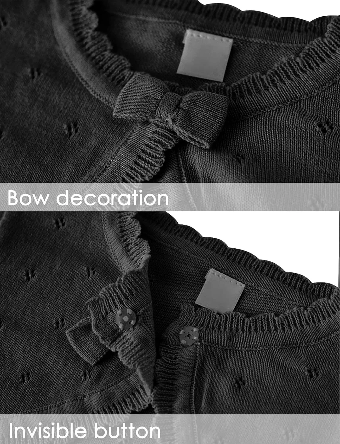 ژاکت بولرو دخترانه Maeau، ژاکت بولرو پایه دخترانه، آستین بلند، سایز 90-160