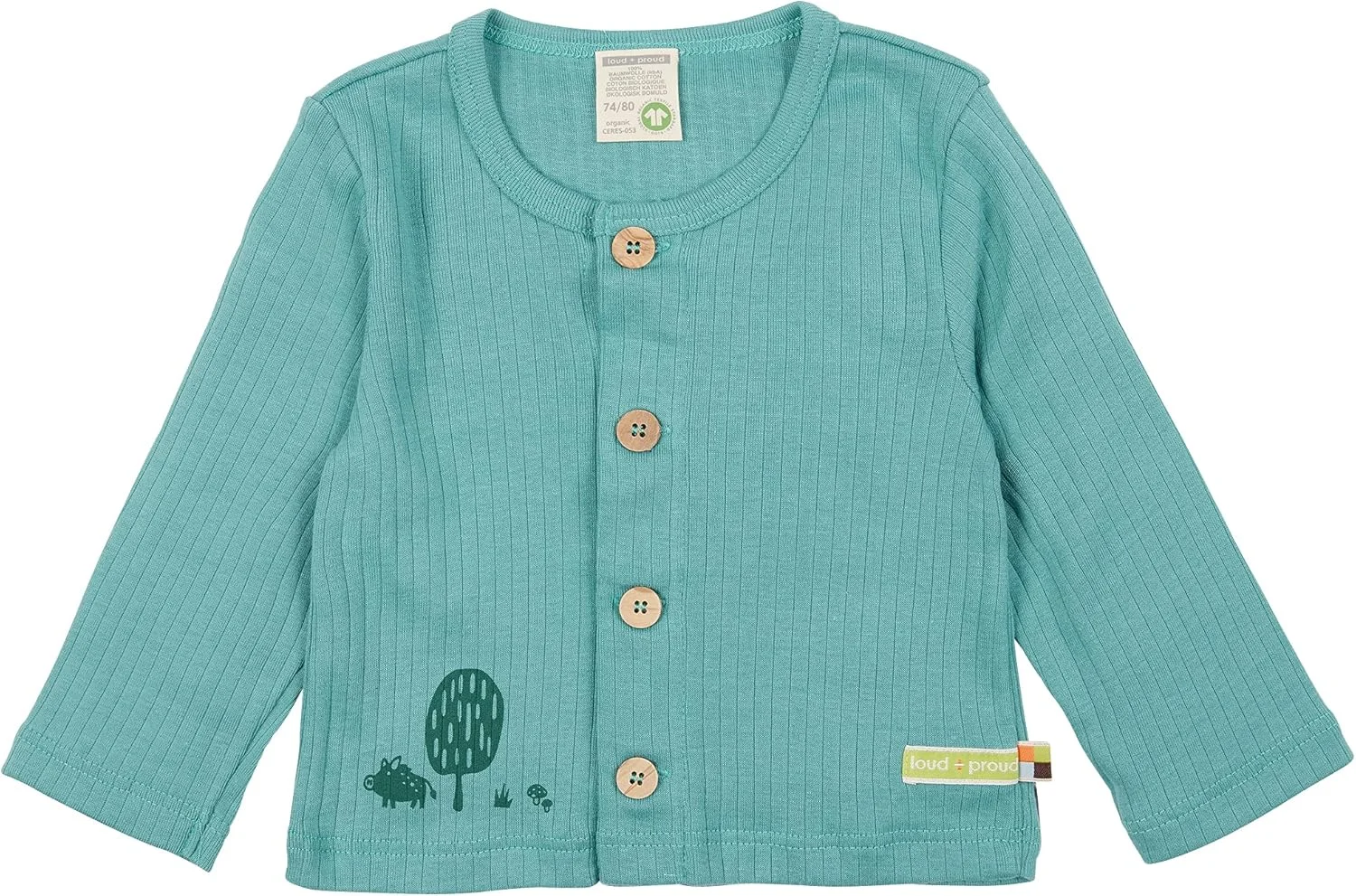 کت نوزادی унисекс طرح Derby Rib برند loud + proud، دارای گواهینامه Gots