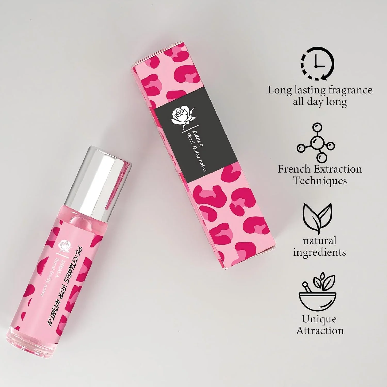 عطر فرمونی زنانه LBOYLOVE®، روغن عطر رولی طبیعی با ماندگاری طولانی، سایز مسافرتی 10 میلی لیتر (0.34 fl oz) عطر فرمونی زنانه LBOYLOVE®، روغن عطر رولی طبیعی با ماندگاری طولانی، سایز مسافرتی 10 میلی لیتر (0.34 fl oz)