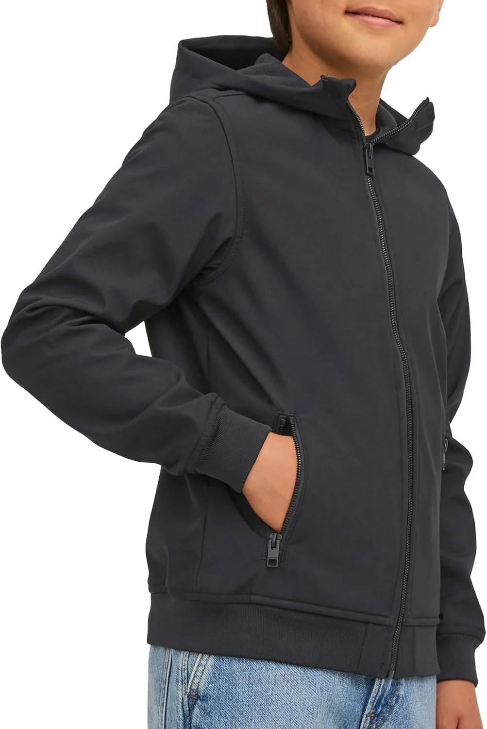 کاپشن کلاه دار پسرانه جک اند جونز مدل Jjebasic Sn Jnr Softshell