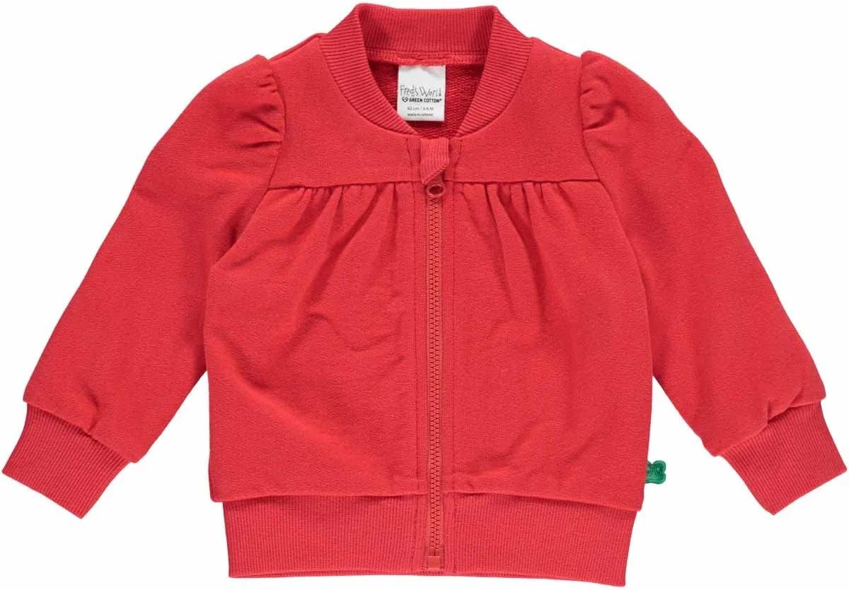 ژاکت زیپ دار دخترانه پفی Fred's World by Green Cotton